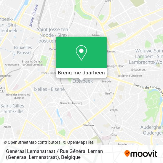 Generaal Lemanstraat / Rue Général Leman kaart