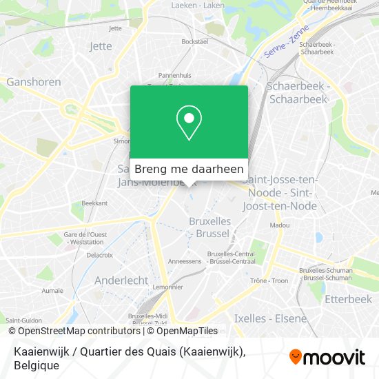 Kaaienwijk / Quartier des Quais kaart