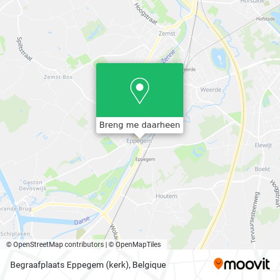 Begraafplaats Eppegem (kerk) kaart