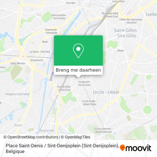 Place Saint-Denis / Sint-Denijsplein kaart