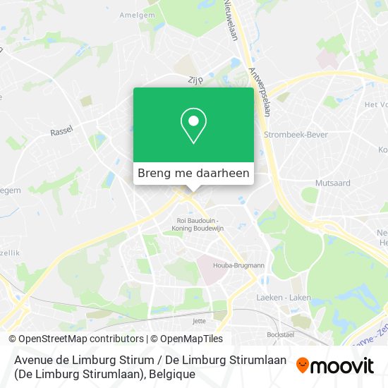 Avenue de Limburg Stirum / De Limburg Stirumlaan kaart