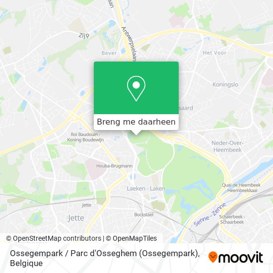 Ossegempark / Parc d'Osseghem kaart