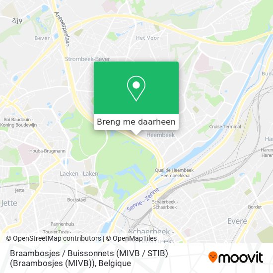 Braambosjes / Buissonnets (MIVB / STIB) (Braambosjes (MIVB)) kaart