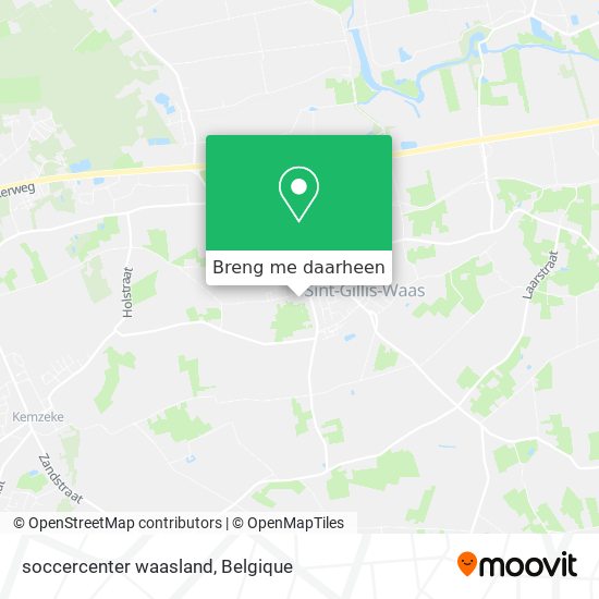 soccercenter waasland kaart