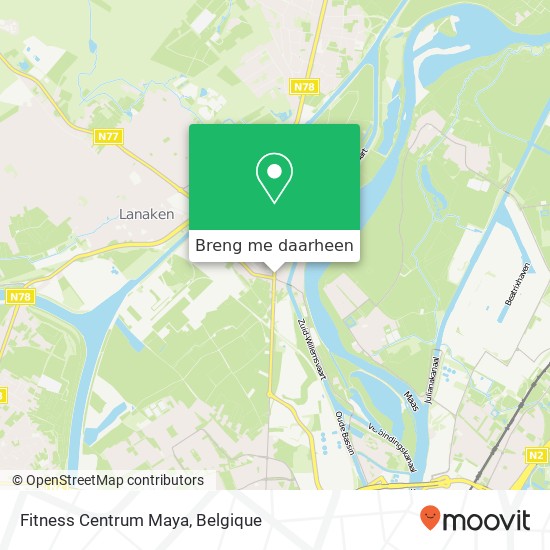 Fitness Centrum Maya kaart