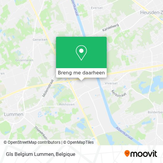 Gls Belgium Lummen kaart