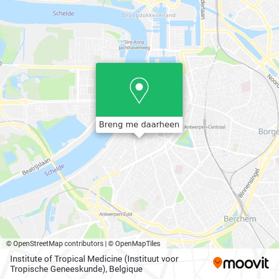 Institute of Tropical Medicine (Instituut voor Tropische Geneeskunde) kaart