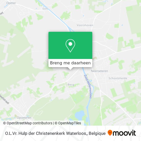 O.L.Vr. Hulp der Christenenkerk Waterloos, kaart