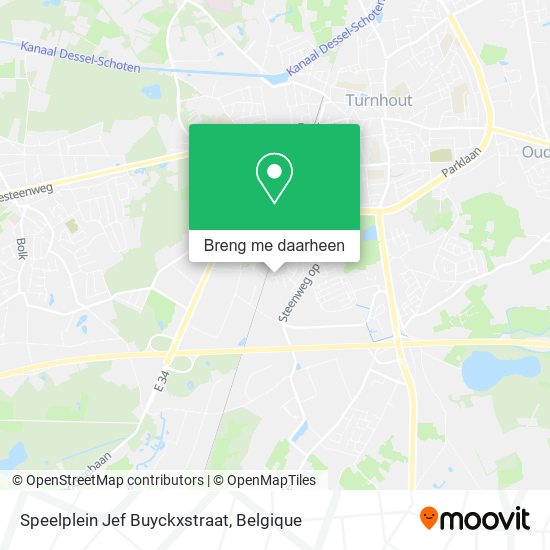 Speelplein Jef Buyckxstraat kaart