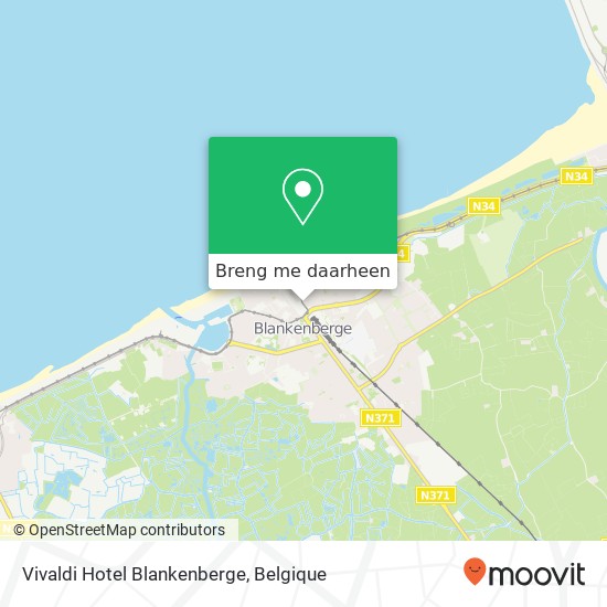 Vivaldi Hotel Blankenberge kaart