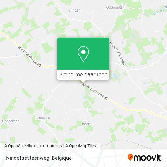 Ninoofsesteenweg kaart