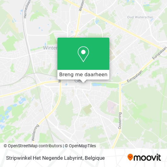 Stripwinkel Het Negende Labyrint kaart