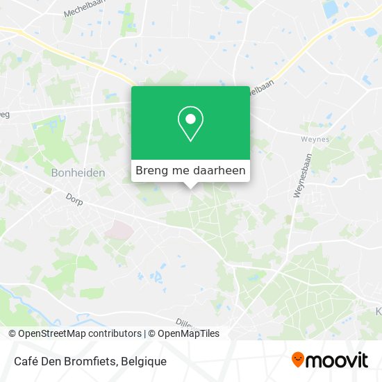 Café Den Bromfiets kaart
