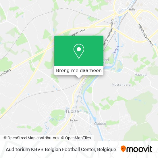 Auditorium KBVB Belgian Football Center kaart