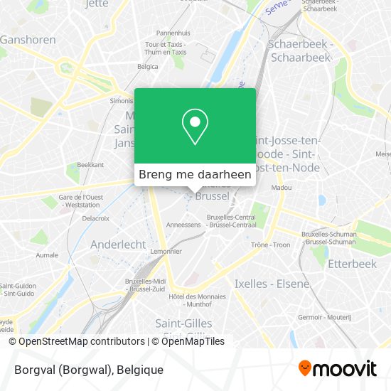 Borgval (Borgwal) kaart
