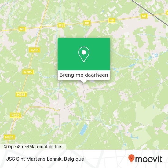 JSS Sint Martens Lennik kaart