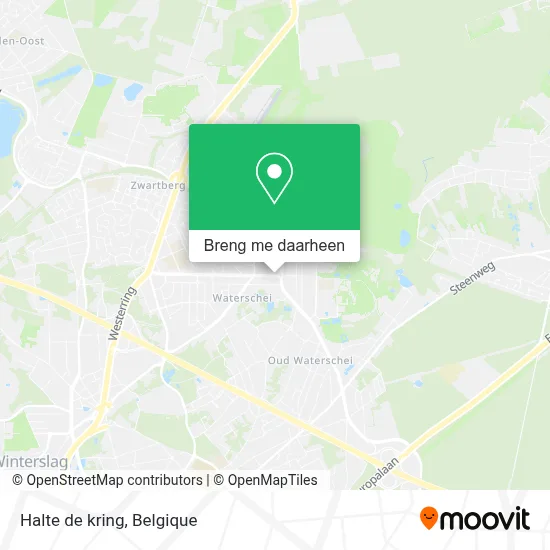 Halte de kring kaart