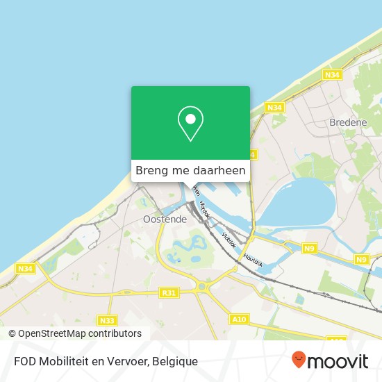 FOD Mobiliteit en Vervoer kaart