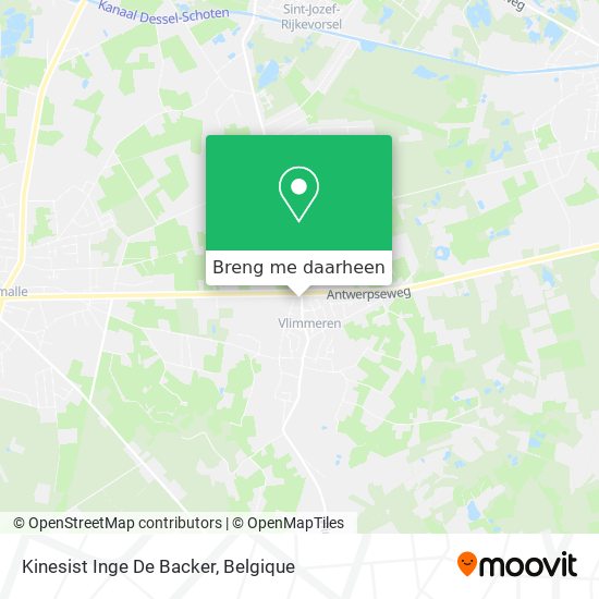 Kinesist Inge De Backer kaart