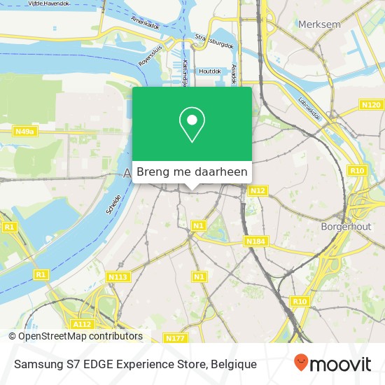 Samsung S7 EDGE Experience Store kaart