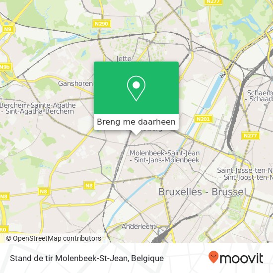 Stand de tir Molenbeek-St-Jean kaart