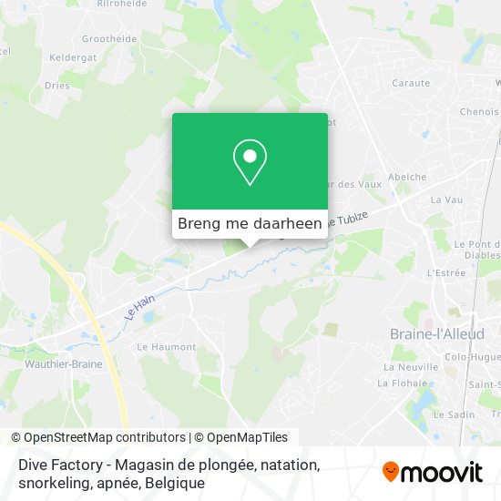 Dive Factory - Magasin de plongée, natation, snorkeling, apnée kaart