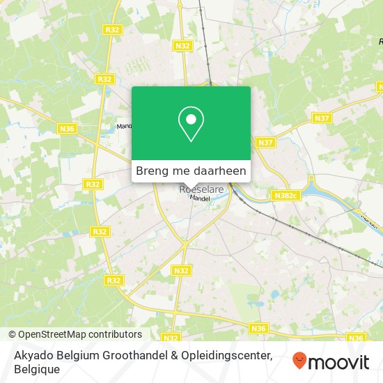 Akyado Belgium Groothandel & Opleidingscenter kaart