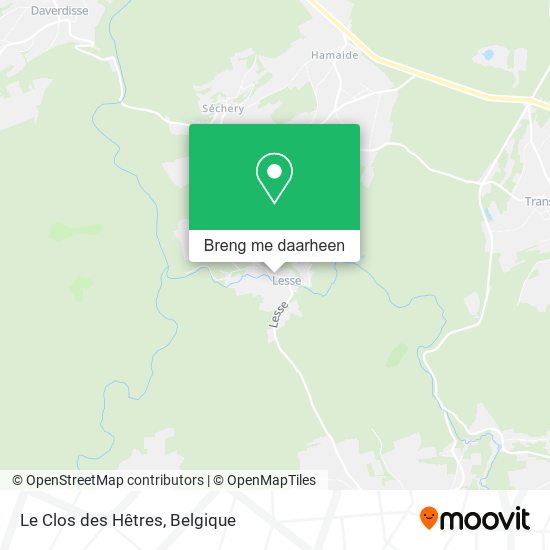 Le Clos des Hêtres kaart