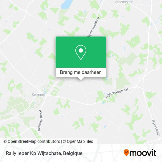 Rally Ieper Kp Wijtschate kaart