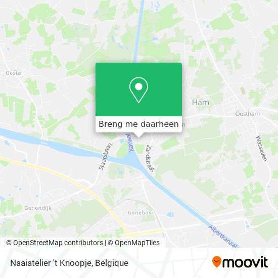 Naaiatelier 't Knoopje kaart