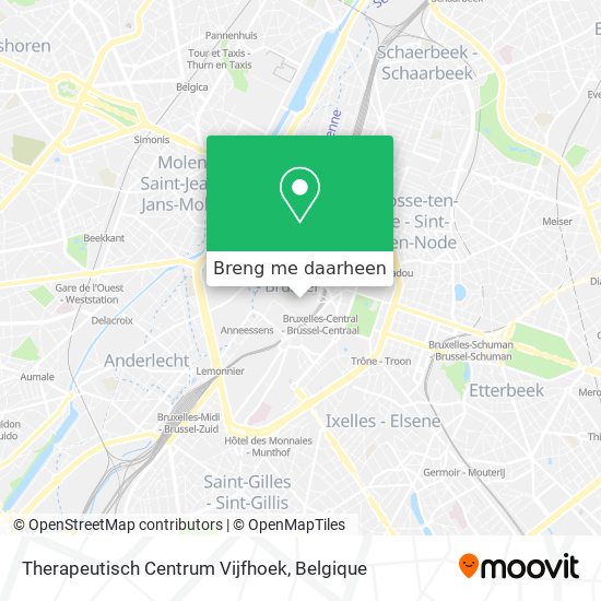 Therapeutisch Centrum Vijfhoek kaart