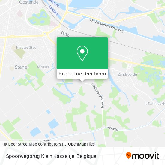 Spoorwegbrug Klein Kasseitje kaart