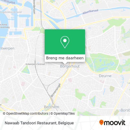 Nawaab Tandoori Restaurant kaart