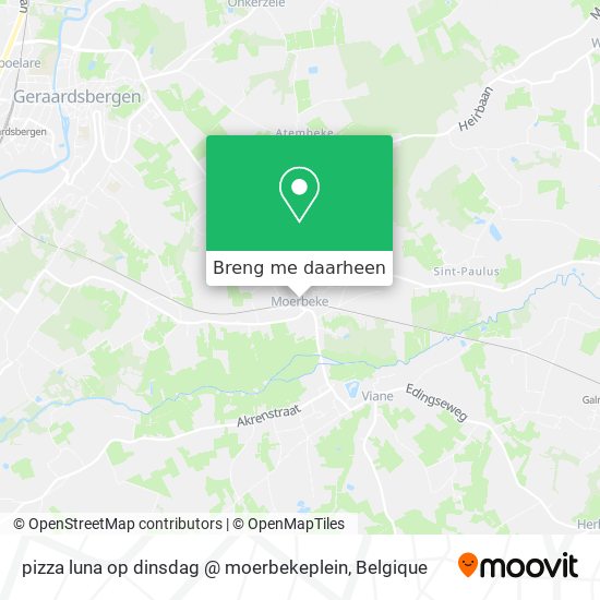 pizza luna op dinsdag @ moerbekeplein kaart
