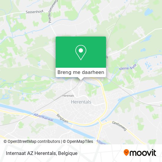 Internaat AZ Herentals kaart