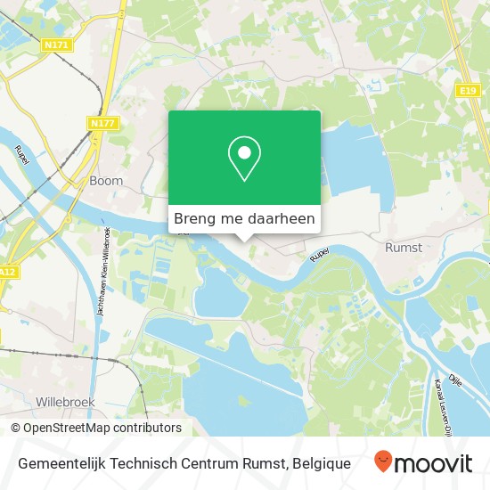 Gemeentelijk Technisch Centrum Rumst kaart