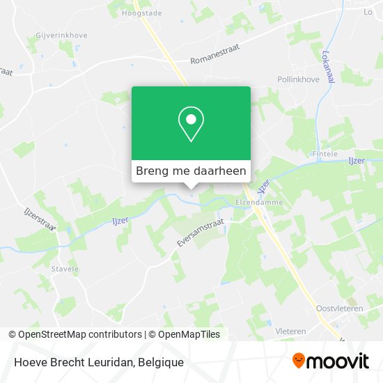 Hoeve Brecht Leuridan kaart