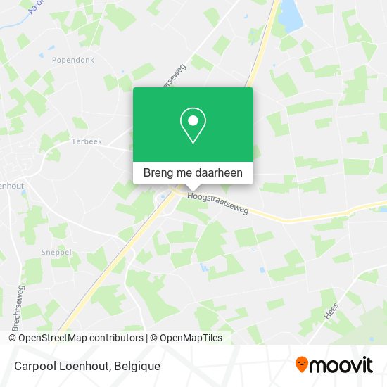 Carpool Loenhout kaart