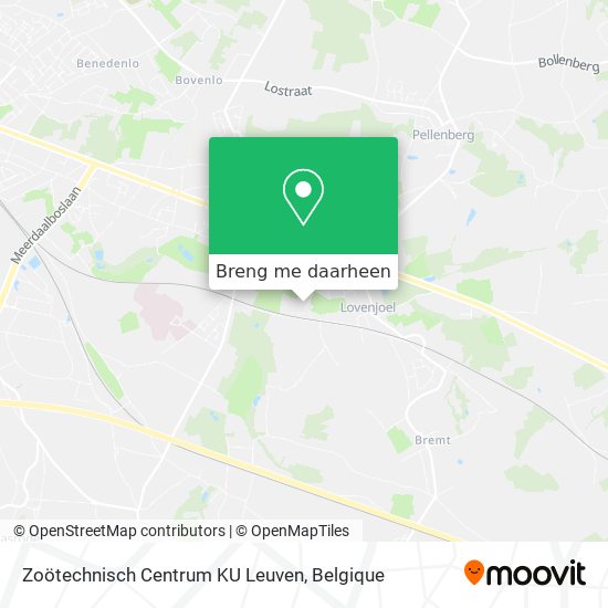 Zoötechnisch Centrum KU Leuven kaart