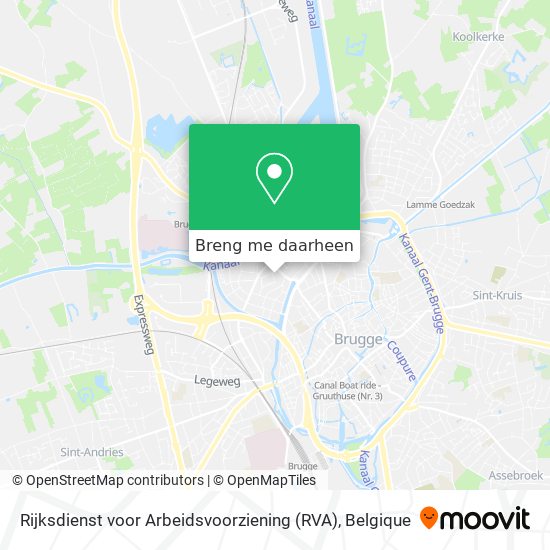 Rijksdienst voor Arbeidsvoorziening (RVA) kaart