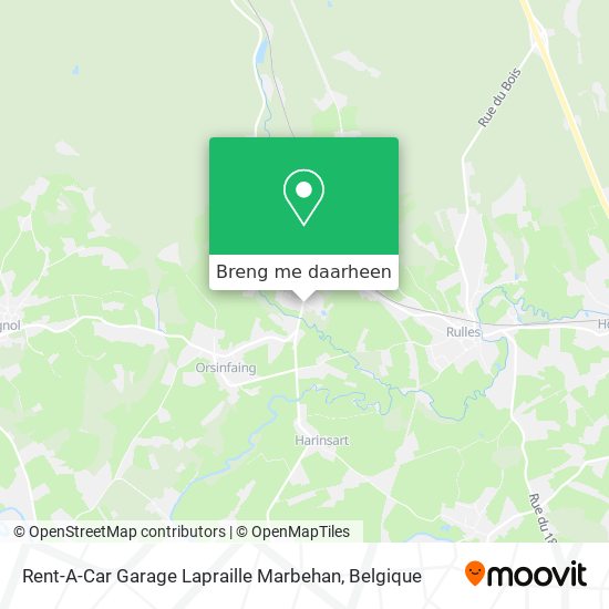 Rent-A-Car Garage Lapraille Marbehan kaart