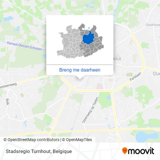 Stadsregio Turnhout kaart