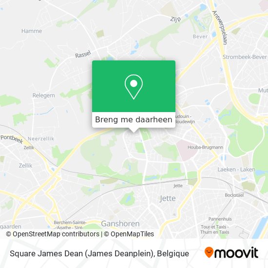 Square James Dean (James Deanplein) kaart