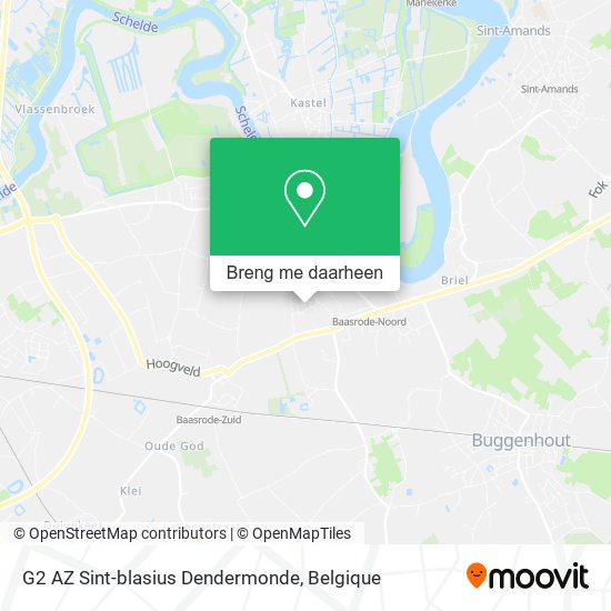 G2 AZ Sint-blasius Dendermonde kaart
