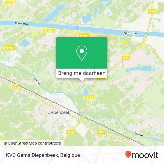 KVC Gems Diepenbeek kaart