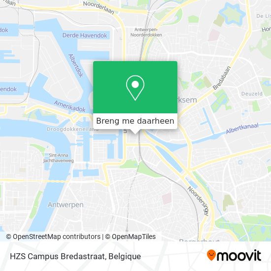 HZS Campus Bredastraat kaart