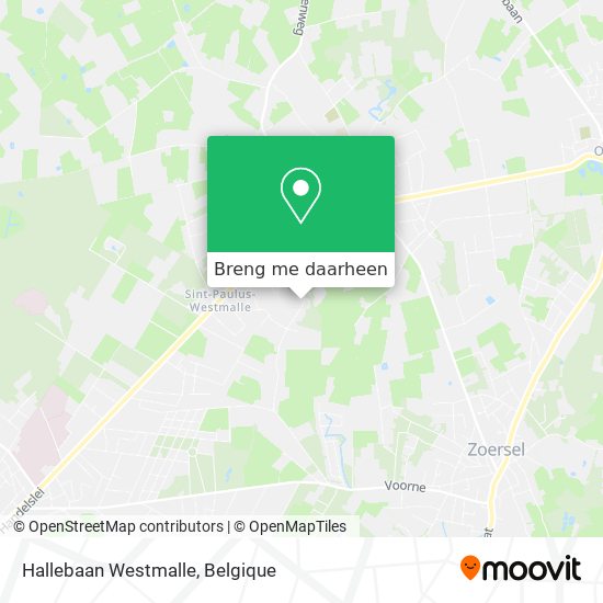 Hallebaan Westmalle kaart
