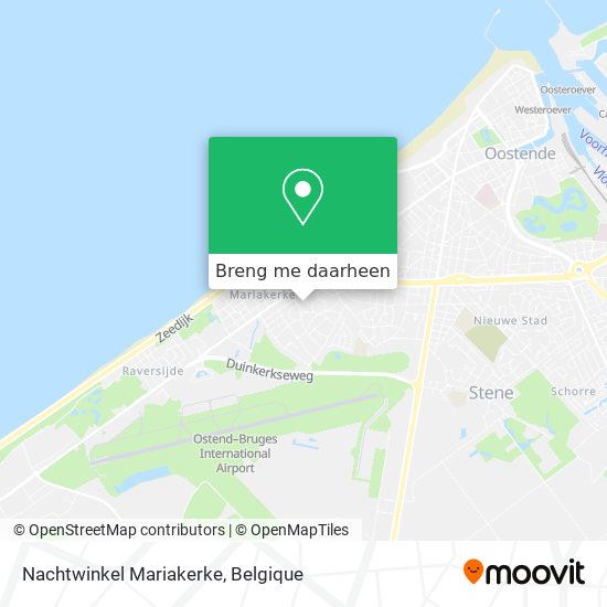 Nachtwinkel Mariakerke kaart