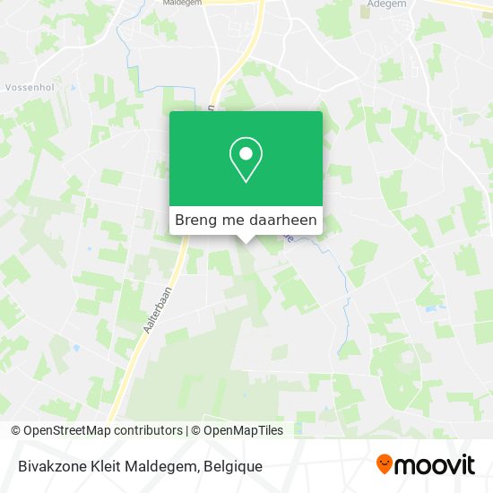 Bivakzone Kleit Maldegem kaart