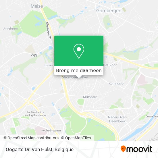 Oogarts Dr. Van Hulst kaart